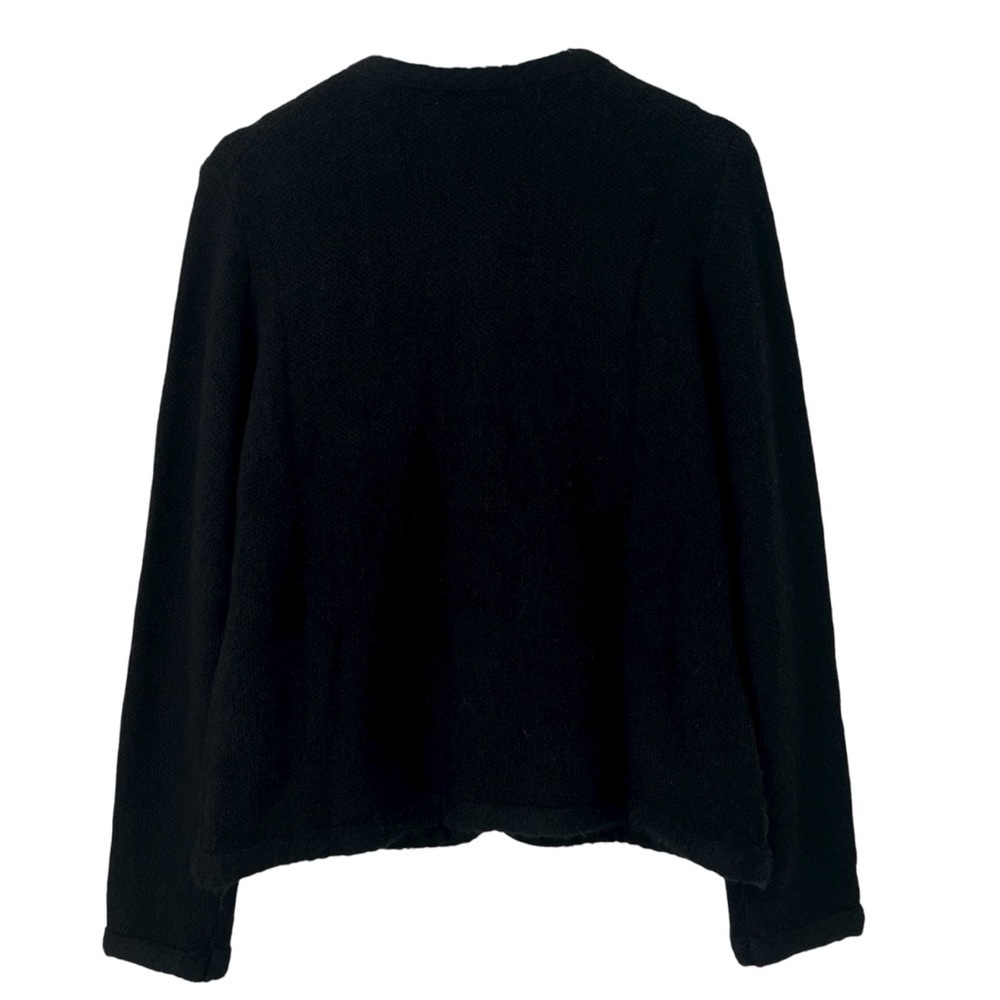 J. Crew Textured Sweater Lady Jacket Black Medium NWT Classic Old Money Cocktail - Picture 4 of 6
